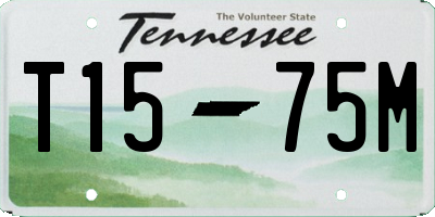 TN license plate T1575M
