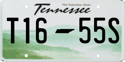 TN license plate T1655S