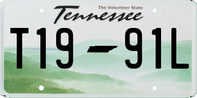 TN license plate T1991L