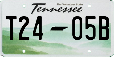 TN license plate T2405B