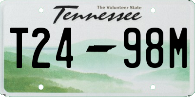 TN license plate T2498M