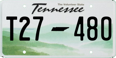 TN license plate T2748O