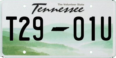 TN license plate T2901U