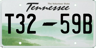 TN license plate T3259B