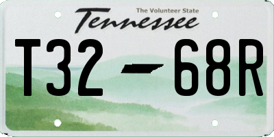 TN license plate T3268R