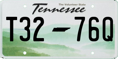TN license plate T3276Q
