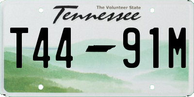 TN license plate T4491M