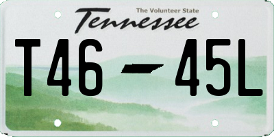 TN license plate T4645L