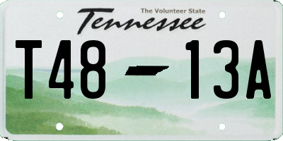TN license plate T4813A