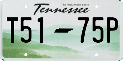 TN license plate T5175P