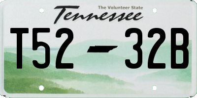 TN license plate T5232B
