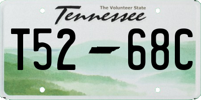 TN license plate T5268C