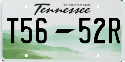 TN license plate T5652R