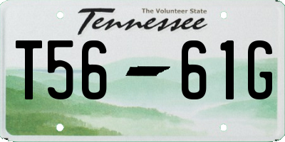 TN license plate T5661G