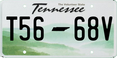 TN license plate T5668V