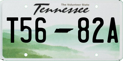 TN license plate T5682A
