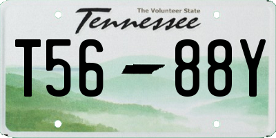 TN license plate T5688Y
