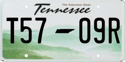TN license plate T5709R