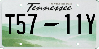 TN license plate T5711Y