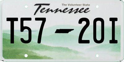 TN license plate T5720I
