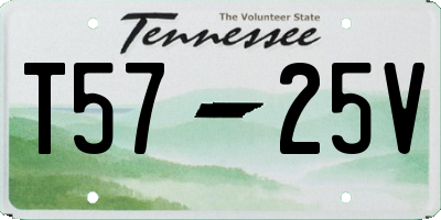 TN license plate T5725V