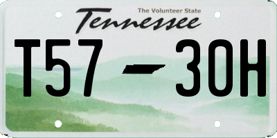 TN license plate T5730H