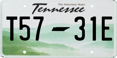 TN license plate T5731E
