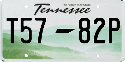 TN license plate T5782P