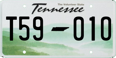 TN license plate T5901O