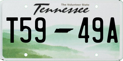 TN license plate T5949A