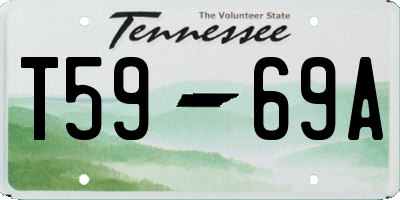 TN license plate T5969A