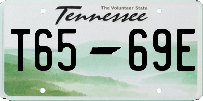 TN license plate T6569E