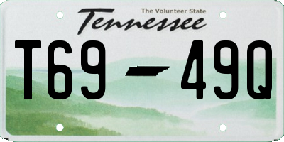 TN license plate T6949Q