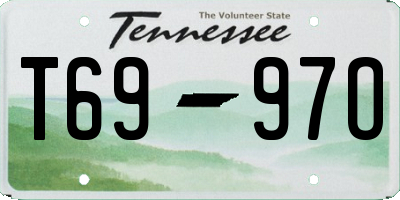 TN license plate T6997O