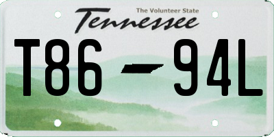TN license plate T8694L
