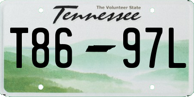 TN license plate T8697L
