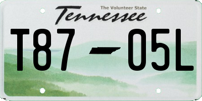 TN license plate T8705L