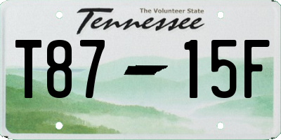 TN license plate T8715F