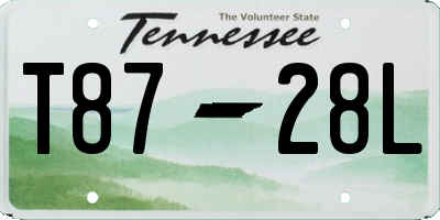 TN license plate T8728L