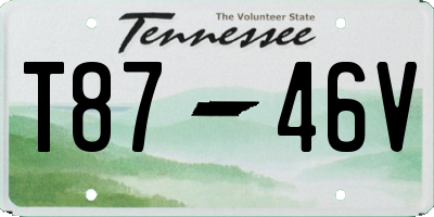 TN license plate T8746V
