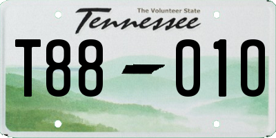 TN license plate T8801O