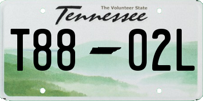TN license plate T8802L