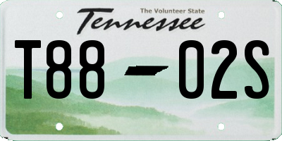 TN license plate T8802S