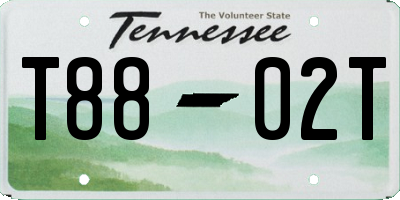 TN license plate T8802T