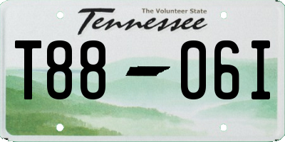 TN license plate T8806I