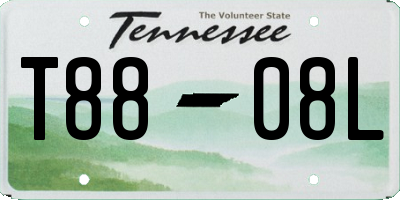 TN license plate T8808L