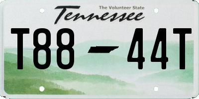TN license plate T8844T