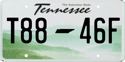 TN license plate T8846F