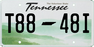 TN license plate T8848I