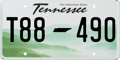 TN license plate T8849O